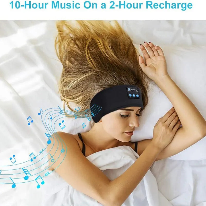 Bluetooth 5.0 Schlaf-Kopfhörer mit Augenmaske - 10 Stunden Akkulaufzeit, HD-Stereo-Sound für Musik, Podcasts und Hörbücher genießen