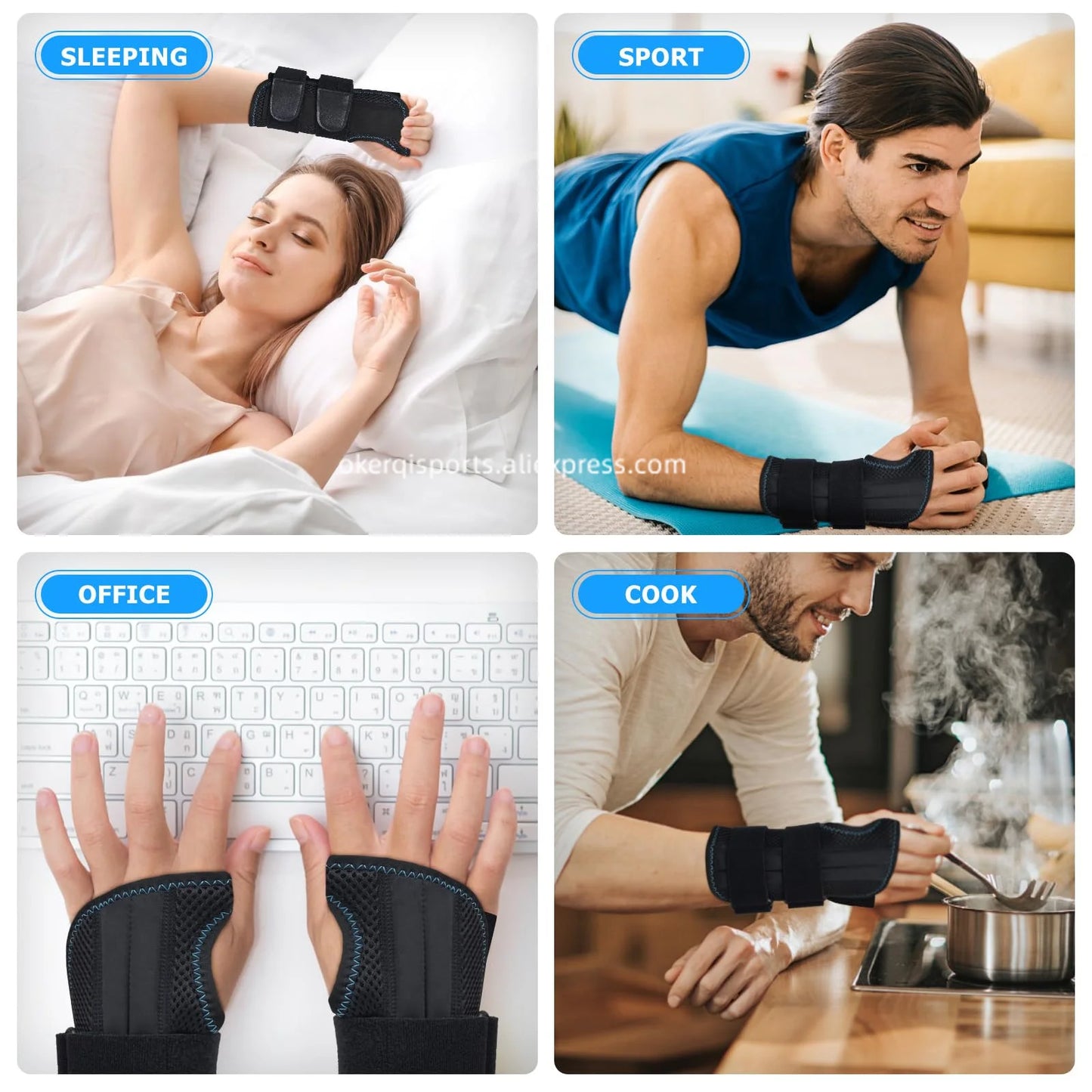 Handgelenkbandage Verstellbar - Karpaltunnel Stütze für Sport & Alltag