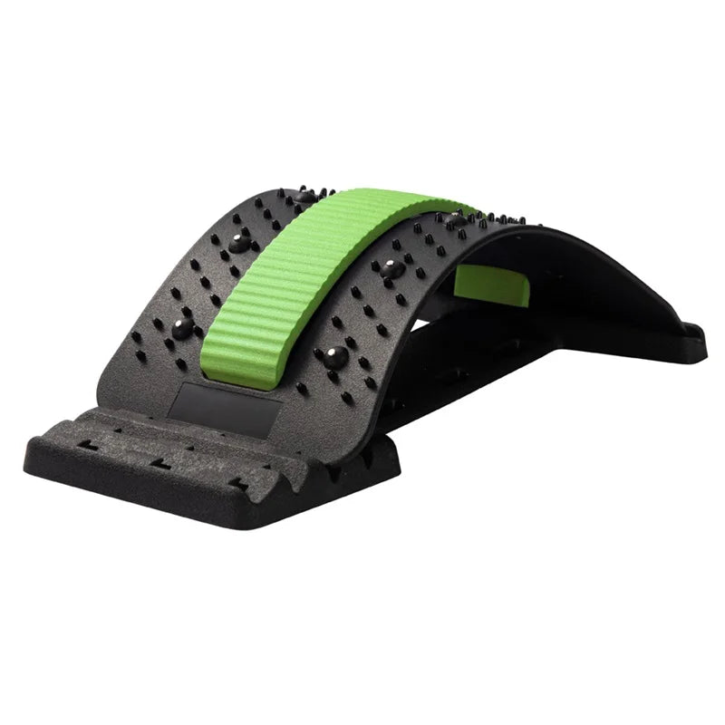 Rückenstrecker Magnettherapie Multi-Level 3 Höhenstufen Lendenwirbel-Dehnung L1-L5 88 Massage-Noppen Akupressurpunkte Magnete