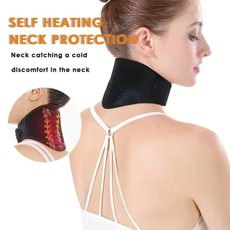 Selbsterwärmende Nackenstütze - Magnetische Zervikal Massage für Entspannung und Wärme