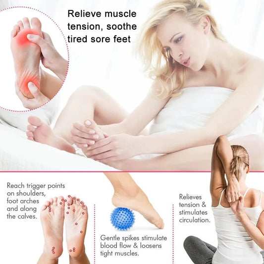 Noppen-Oberfläche stimuliert Akupressurpunkte intensive Massage löst Faszienverklebungen fördert Durchblutung 40% Tiefenmassage