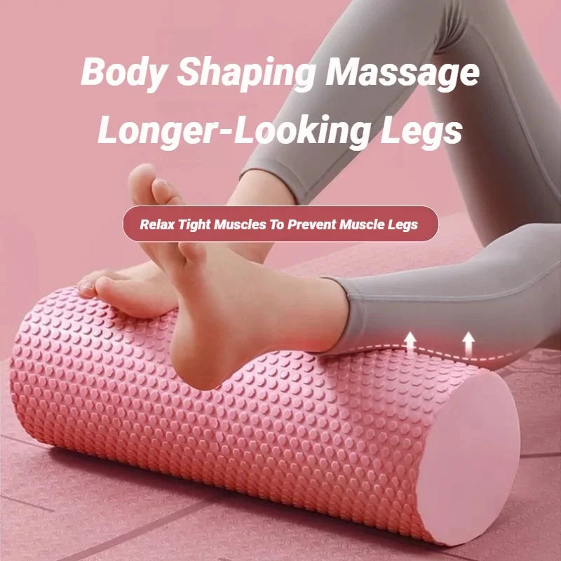 Kompakter EVA Foam Roller 30cm in Sporttasche - Portable Pilates Rolle für Fitnessstudio, Reisen und mobiles Faszientraining