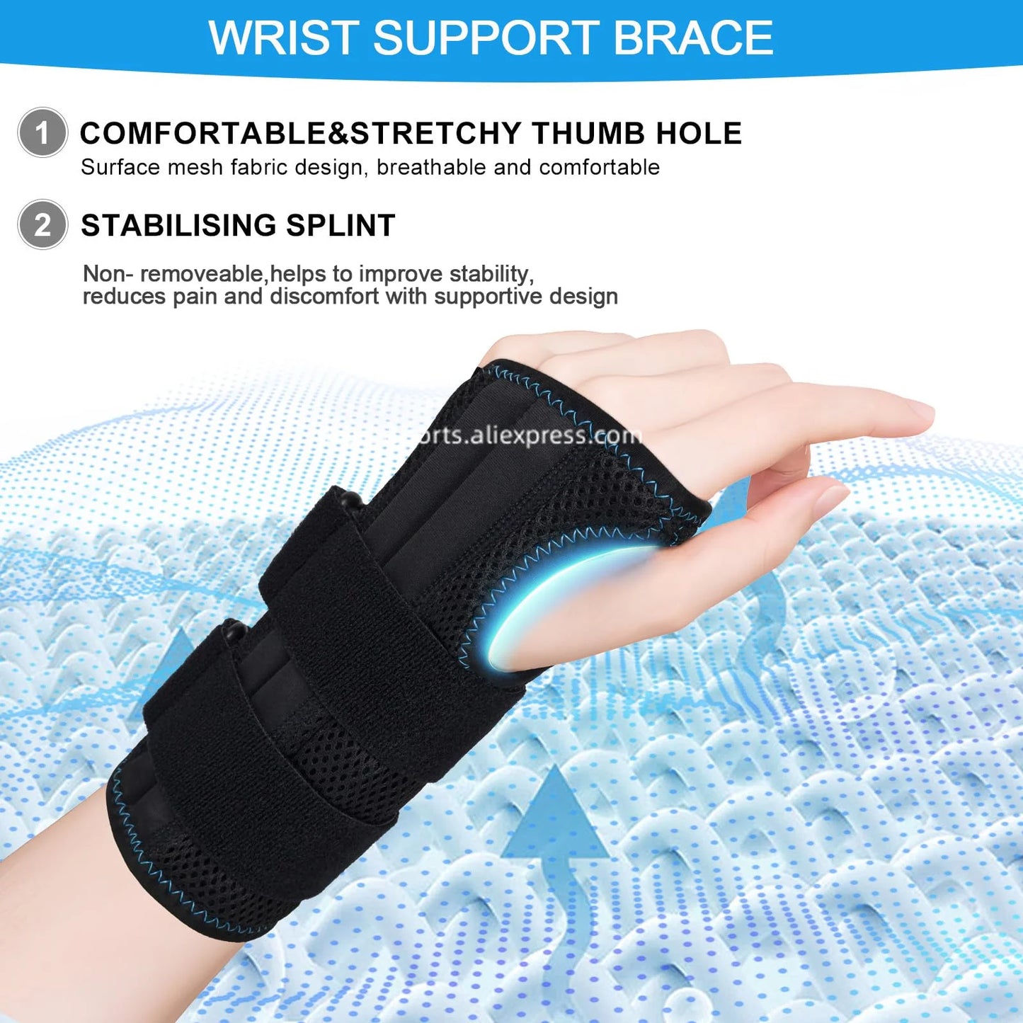 Handgelenkbandage Verstellbar - Karpaltunnel Stütze für Sport & Alltag