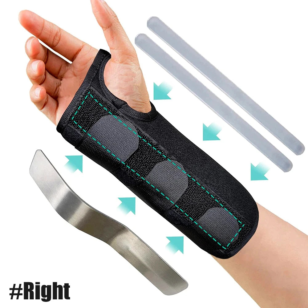 Orthopädische Nachtschiene lindert Arthritis Rheuma Tendonitis ideal für linke oder rechte Hand verfügbar in Schwarz