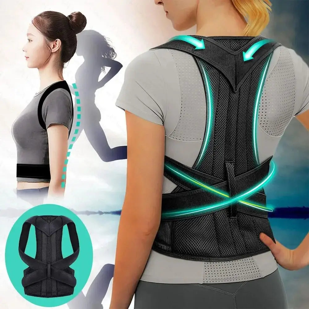 Ergonomischer Haltungskorrektor gegen Kyphose und Rundrücken, medizinisch bewährt, atmungsaktiv, für Büro und Alltag
