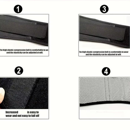 Verstellbarer Doppelgurt Rückenbandage - Klettverschluss individuell anpassbar 65-125cm Taillenumfang, ergonomische 3D-Passform LWS