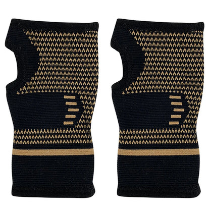 Atmungsaktives Material Handgelenkstütze Nahaufnahme - Nylon-Elasthan-Mix mit Mesh-Belüftung für schweißfreies Training