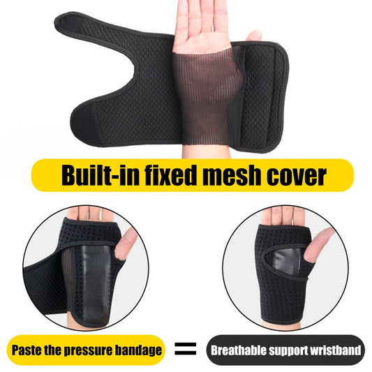 Ergonomische Nachtschiene mit verstellbaren Klettverschlüssen stabilisiert Handgelenk in neutraler Position bei Arthritis Tendonitis