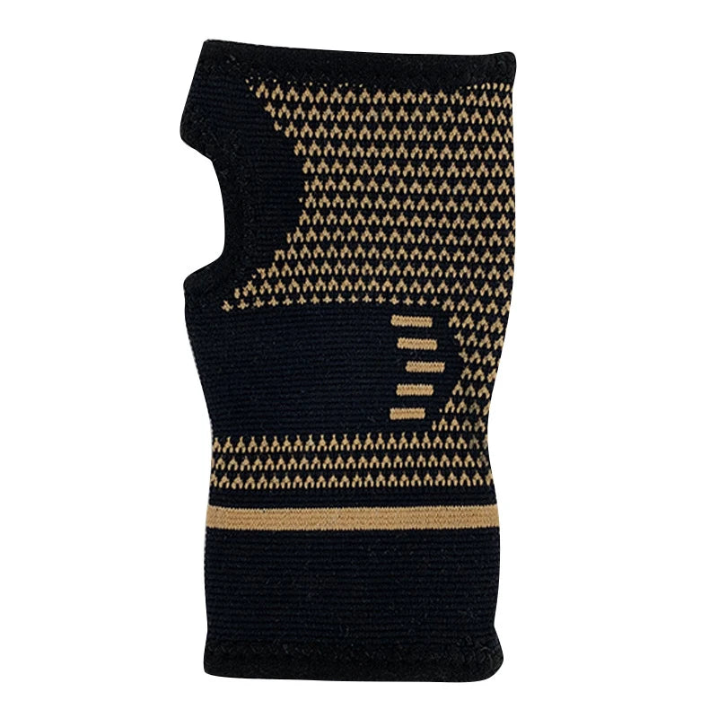 Atmungsaktives Material Handgelenkstütze Nahaufnahme - Nylon-Elasthan-Mix mit Mesh-Belüftung für schweißfreies Training