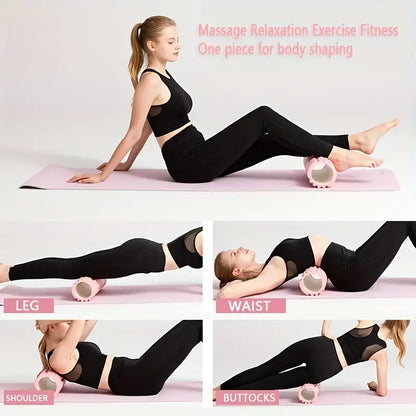Foam Roller Detailansicht, hochwertiger Schaumstoff, ergonomisches Design, formstabil, rutschfest, langlebig für Sport
