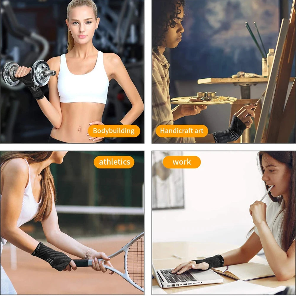 Unisex Handgelenkstütze für Damen und Herren beim Kraftsport, bietet Stabilität und Schutz vor Verletzungen im Gym