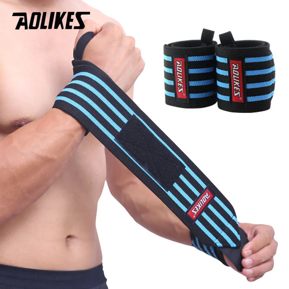 Professionelle Trainings-Handgelenkbandagen von AOLIKES für ernsthafte Athleten im Powerlifting Bodybuilding und Crossfit