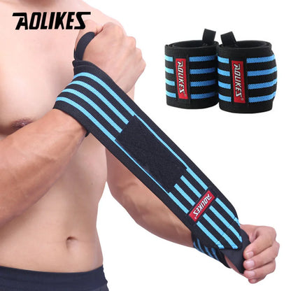Professionelle Trainings-Handgelenkbandagen von AOLIKES für ernsthafte Athleten im Powerlifting Bodybuilding und Crossfit