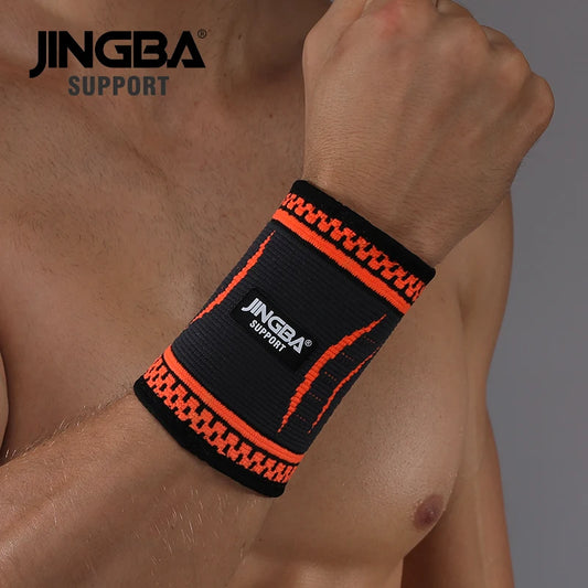 JINGBA SUPPORT Fitness-Armbandage Nylon, Handgelenkstütze für Sport, verstellbar, schwarz, für Männer Frauen Training