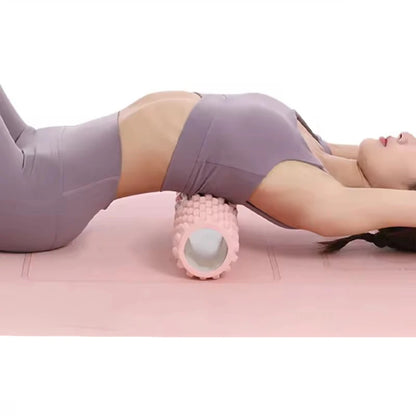 CE-zertifizierte Massagerolle in Schwarz Blau Pink löst Faszienverklebungen und verbessert Beweglichkeit um bis zu 20%