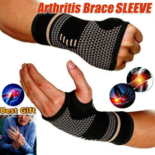 Professionelle Handgelenkbandage schwarz mit Klettverschluss - Ergonomische Wrist Wraps für Kraftsport, Gewichtheben und Fitness